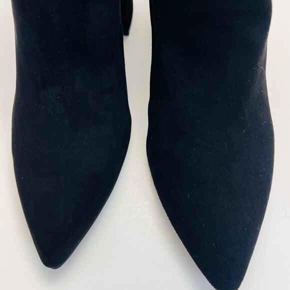 INC Black Omira Pointed Toe Block Heel Zip-Up Bootie, Women's Size 8.5 - Picture 6 of 9